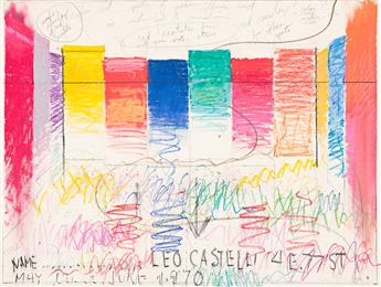 JAMES ROSENQUIST (1933 - 2017) Study for "Horizon Home Sweet Home (Leo Castelli Gallery Poster)".